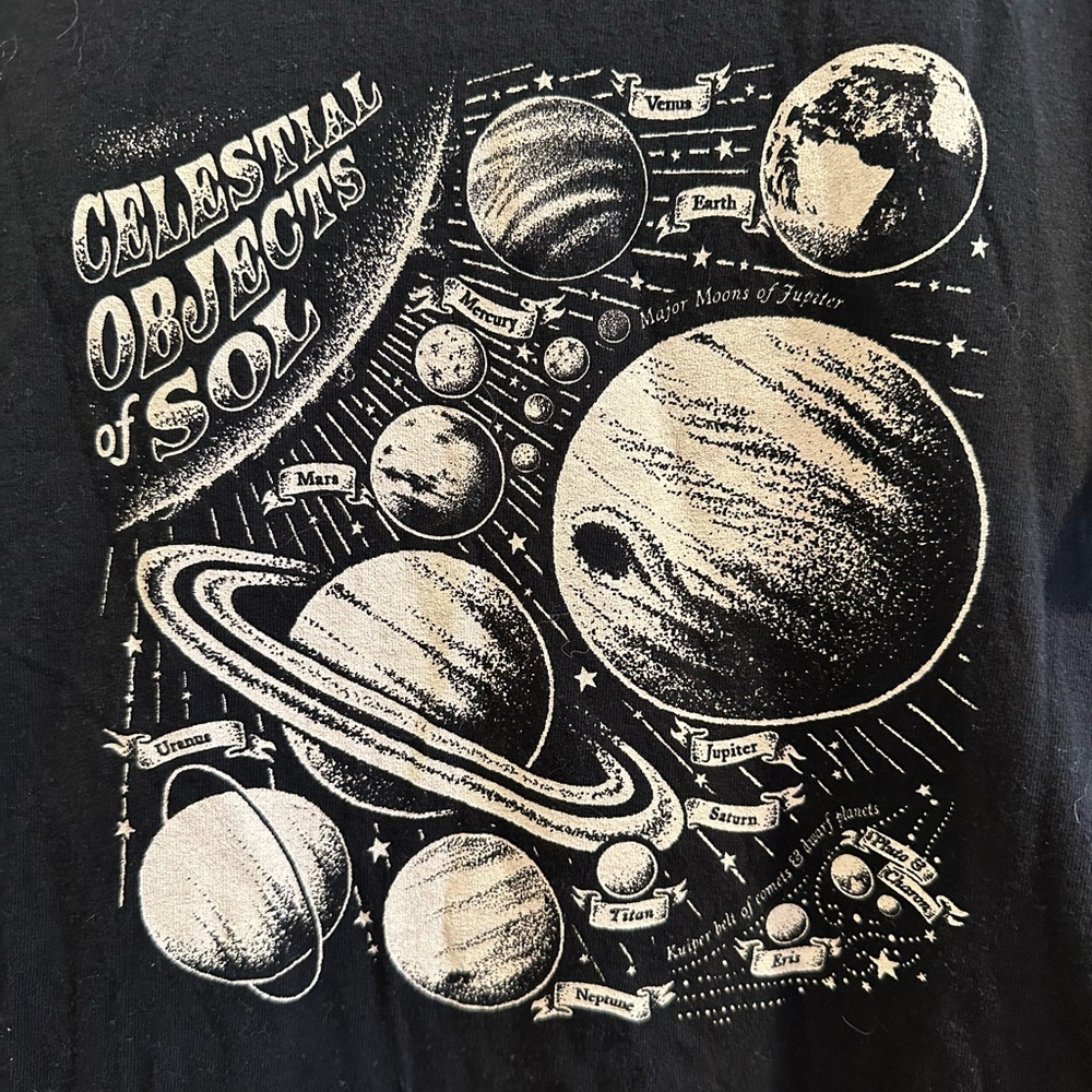 Instant Message black graphic tee, Size M